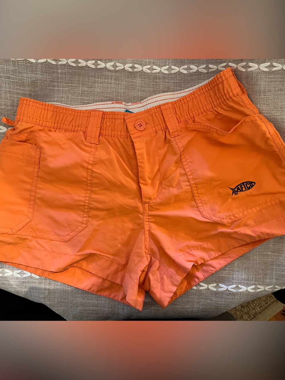 AFTCO Women's Orange Athletic Shorts